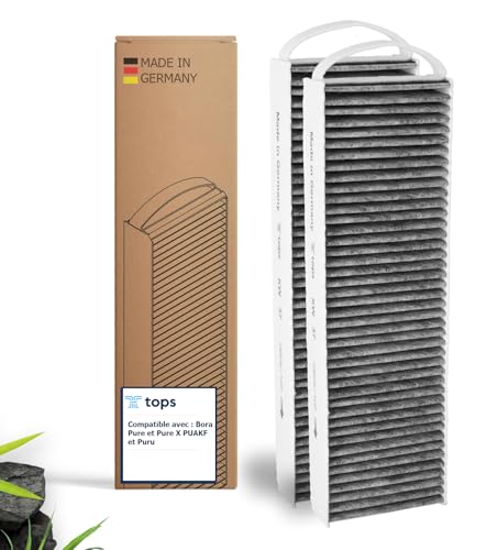 Tops Filtre à charbon actif pour Bora Pure PUAKF - Filtre de qualité supérieure pour votre plaque de cuisson Bora avec hotte aspirante PURU ou PUXU (2 Pack)