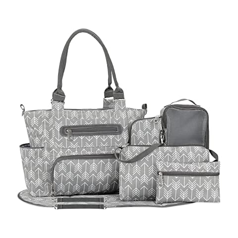 SONARIN 7pcs Multifunctional Nappy Changing Bag Set Cover