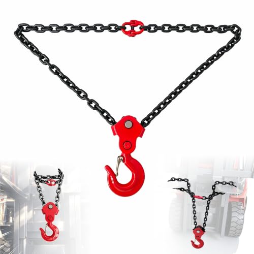 Image of Forklift Lifting Hook, 6600 LBS, 360 Swivel Forklift Attachment (31.4in)