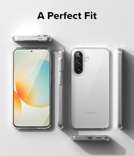 Image of Ringke Fusion for Samsung Galaxy A57 [Scratch Resistant Hard Back] Slim Transparent Protective Cover with Shockproof Case Back Cover - Clear