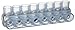 Morris Products 97402 Multi-Cable Connector, Insulated, Dual Entry, Clear, 8 Ports, 250 - 6 Wire Range