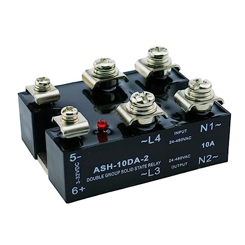 Relé de estado sólido bifásico ASH-20DA-2 sustitución silenciosa de contactores AC 220V