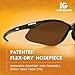 KleenGuard™ V30 Nemesis™ Safety Glasses (25688), with Mirror Coating, Smoke Lenses, Black Frame, Unisex Sunglasses for Men and Women (Qty 12)
