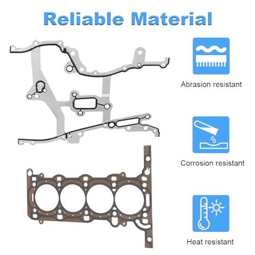 Image of Cylinder Engine Full Head Gasket Set with Head Bolt Compatible with Chevy Trax Sonic Cruze Cruze Limited 2011-2016, Buick Encore 2013-2016 1.4L Turbo Replaces HS54898 HSCV001 HS26540PT-1