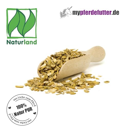 mypferdefutter Bio Hafer frisch gequetscht - 13,5kg - von bayrischen Feldern - 100% Natur PUR ohne Zusätze und Melasse - angebaut nach den Standards und Auflagen von Naturland