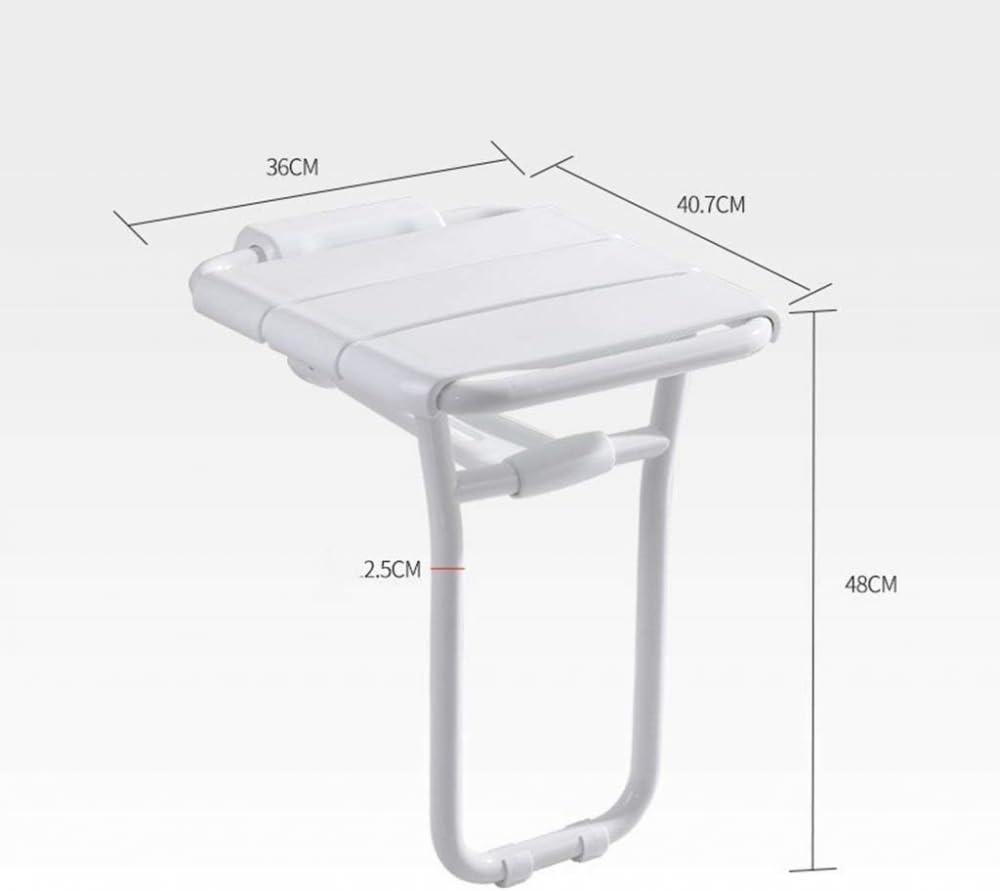 Taburetes De Baño, Taburete De Baño Plegable, Inodoro para Ancianos, Silla De Pared, Taburete De Baño, Taburete Amarillo(Verde-A)