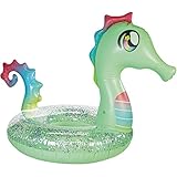 Miller's Emporium PoolCandy Inflatable Glitter Seahorse Pool Tube Float 42 Inch