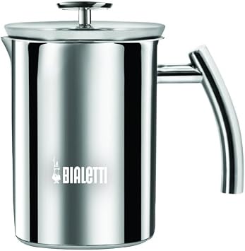 Bialetti Cappuccino Machine Milk Frother, Small, 200 milliliters, Steel Pack of 6