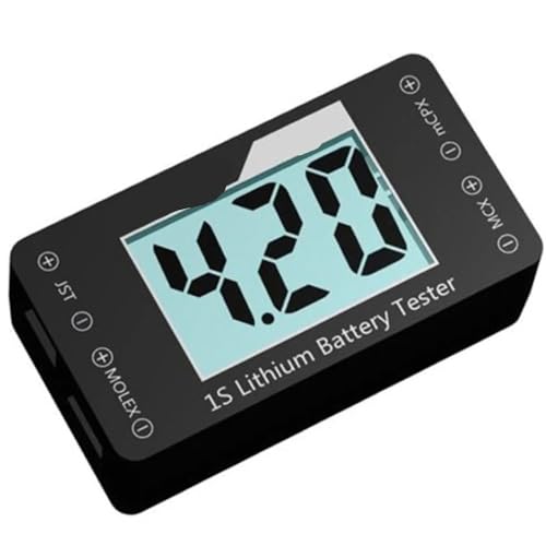 Probador de batería de litio 1S indicador de voltaje de pantalla eléctrica apto for AOK-041