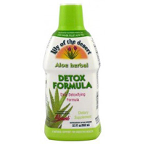 Lily Of The DesertAloe Vera Juice Herbal Detoxifying Formula, 32 Ounce - 3 per case.