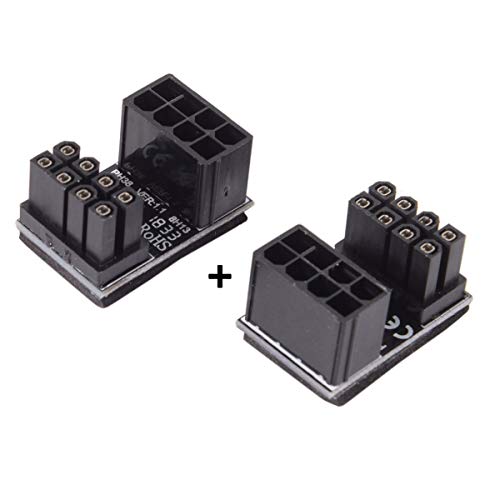 Cablecc FBA-PW-009 Atx 8Pin Female To 8Pin Male 180 Degree Angledpower Adapter thumb #5