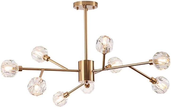 Lustre plafonnier cristal industriel ZR98US pour éclairer pièce sombre