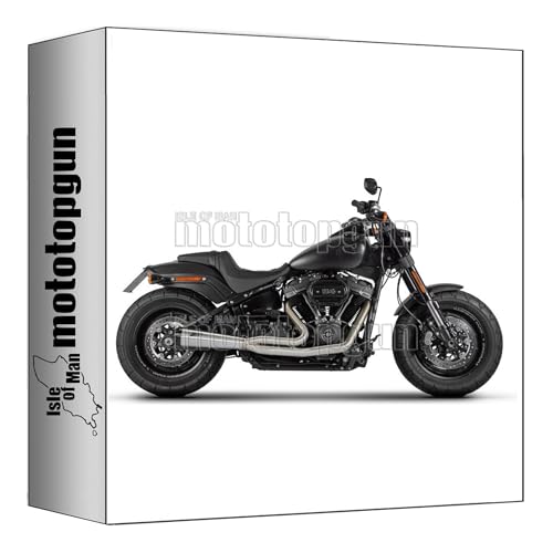 zard racing scarico completo acciaio lucido n compatibile con harley davidson breakout 2016 2017 2018 2019 2020 2021 2022 2023 mototopgun