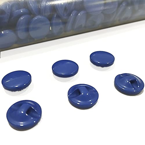 Nazareno Button Semi Dial Blue Resin Button, 144pcs/Tube, 13 Colors and 4 Sizes to Choose from, Craft, Sewing, Crafts - Image 4