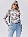 Zeagoo Long Sleeve Blouses for Women Plus Size Mesh Printed Trendy Shirts Sexy Clubwear Fall Tops