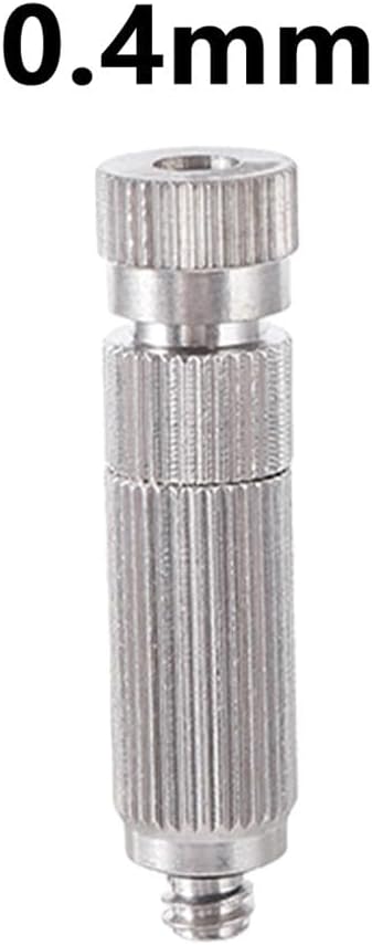 50Pcs High Pressure Misting Nozzle with Filter Humidify Cooling Landscaping Watering Fog Sprayer 3/16" Thread(0.4mm)