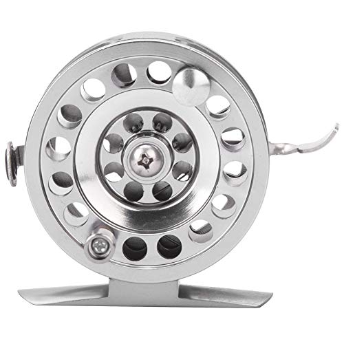 Moulinet de pêche pour eau douce et salée avec roue de pêche sur glace en acier inox
