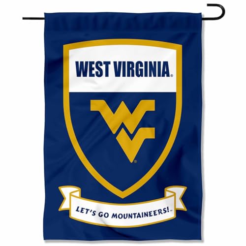 West Virginia Mountaineers Shield Garden Flag