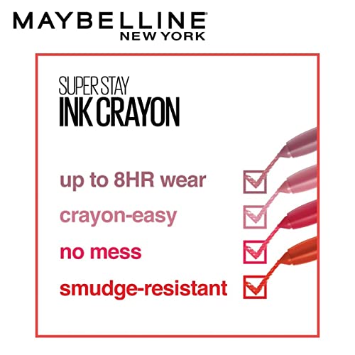 Image of Maybelline New York Super Stay Crayon Lipstick, 15 Lead the way (Pack of 2)