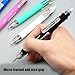 Multifunction Multicolored Ballpoint Pen Mechanical Pencil 5-Color-in-1 Retractable Ballpoint Pen for School Office