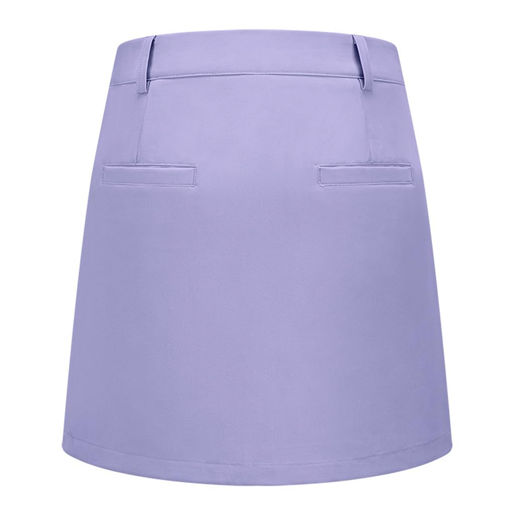 LANGWEI Faldas De Golf para Mujer De Talle Alto, Falda Plisada De Tenis Atlética Casual con Pantalones Cortos