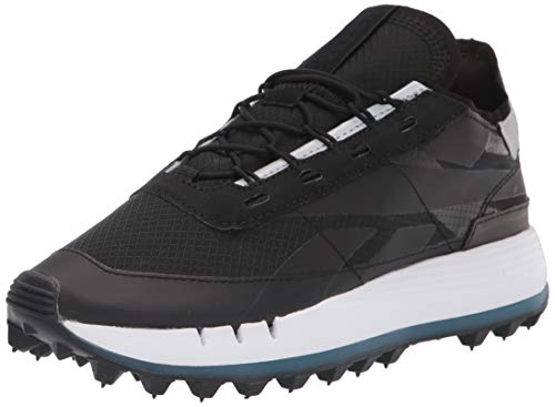 Reebok Women's Classic Leather Legacy 83 Sneaker, Black/White/neon Blue, 10