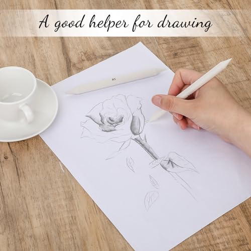 12 lápices de mezcla de tocón y tortillones, herramientas de mezcla de aceite, pastel, lápices de sombreado, fieltros de papel suave, palos de mezcla para artistas, estudiantes, suministros de dibujo - imagen 4