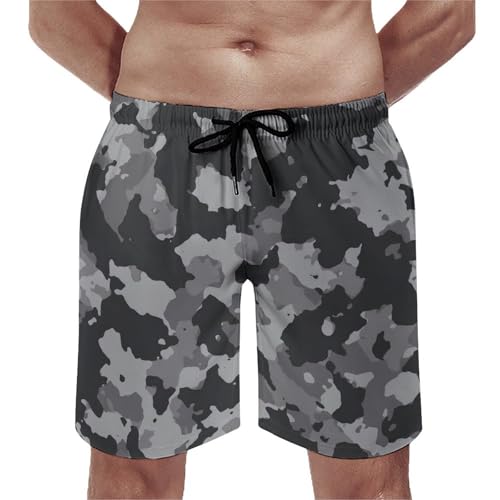 Men's Camo Swim Trunks Quick Dry Board Shorts Camouflage Swimwear Beachwear for Men