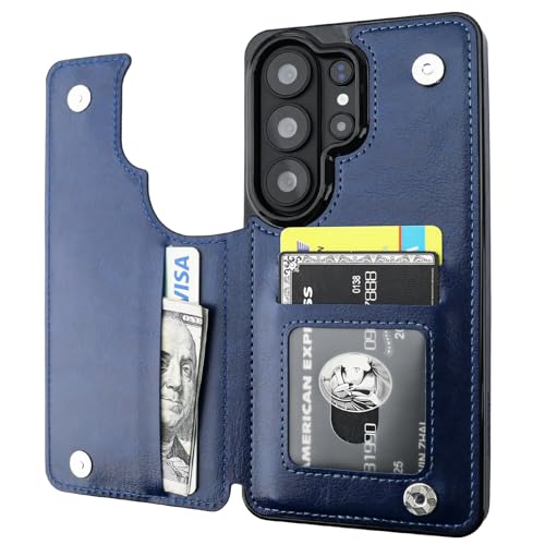 ONETOP for Samsung Galaxy S26 Ultra Wallet Case with Card Holder,Blue