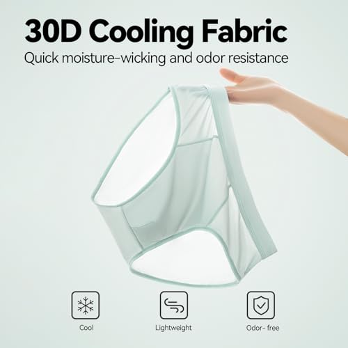 Verdancy Men's 30D Cool Ice Silk Triangle Briefs Underwear Lightweight Breathable Quick-Dry for Summer4