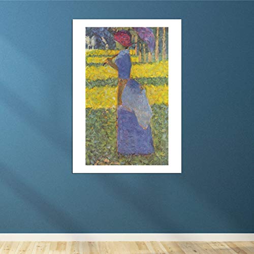 Affiche Georges Seurat Femme avec parasol tableau encadré mat M - 4