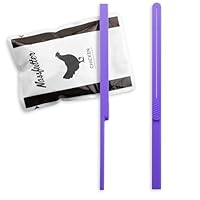 Belissia 2 Stück - Tütenquetscher | Abstreifer/Ausquetscher für Nassfutter Beutel | Lavendel | Spülmaschinenfeste Entleerungshilfe für Nassfutter in Sauce oder Gelee | Restloses entleeren der Beutel