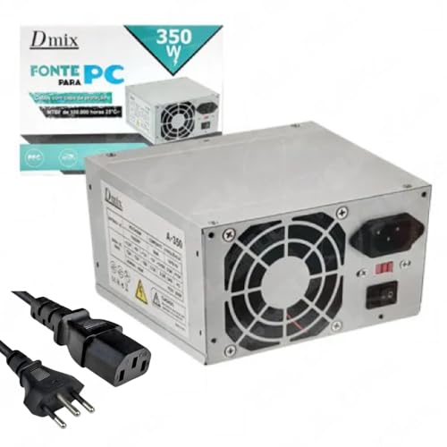 Fonte de Alimentação 350w ATX Bivolt para PC Computador Dmix Dex A-350