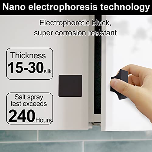 Aokenbao 1.57-Inch Black Knobs Black Knobs Square Black Cabinet Knobs For Cabinets Black Cabinet Knobs Drawer Knobs Kitchen Cabinet Knobs Black Cabinet Knobs 6-Pack (Weight 100G Per Knob) #TOP4