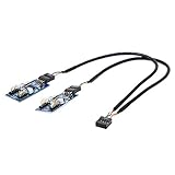 conector mini din 9 pines hembra Adaptador de puerto USB HUB USB 2.0 de 9 pines para sobremesa