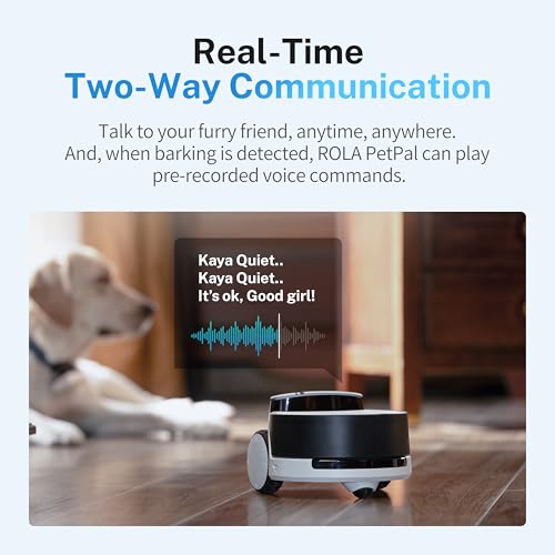 Image of Enabot EBO ROLA PetPal Mobile 2.5K Pet Camera Robot with Treat Dispenser | Whole-Home Mobility, Two-Way Talk, Night Vision, Auto-Recharge, Interchangeable Modular Design