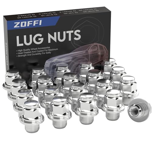 Image of 20pcs M12x1.25 Hex 13 /16'' Lug Nuts Chrome OEM Factory Style Replacement for Infiniti QX60 G37 Q50 G35 Nissan Maxima Altima 350Z 370Z Sentra Subaru Forester Factory Wheels