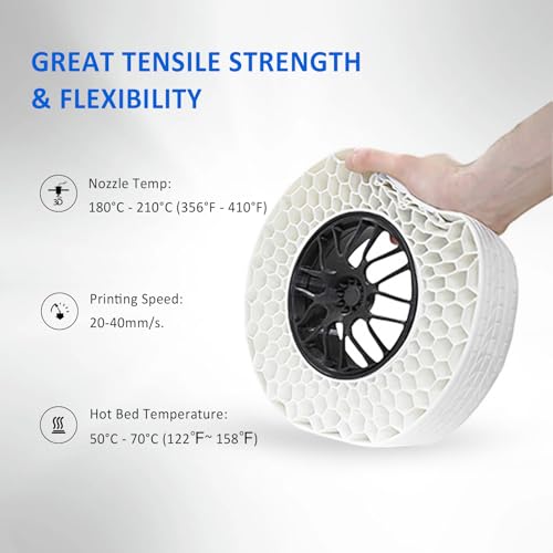 Filamento TPU Blanco para Impresoras 3D - Pack de 2 Bobinas 1kg - Fernando Cortés