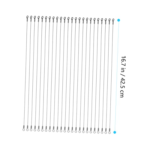 TEHAUX 40 Pçs Cabo De Aço Inoxidável Corda Cabo De Aço Arnês De Segurança Cordão Para Pendurar Cabo