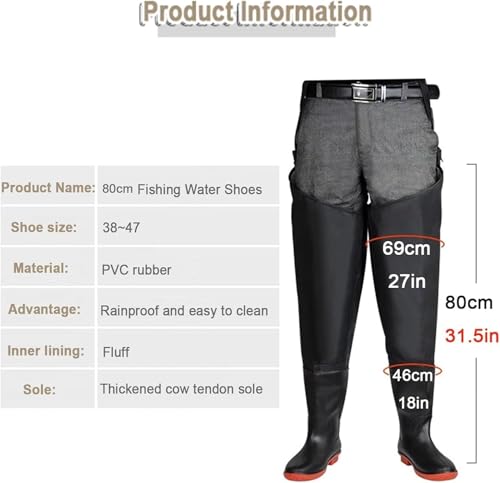 Botas de pesca con suela Oxford de alta durabilidad en talla 38 6