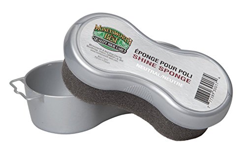 Moneysworth & Best Neutral Shoe Shine Sponge Polish Brush Boots Cleaner M&B