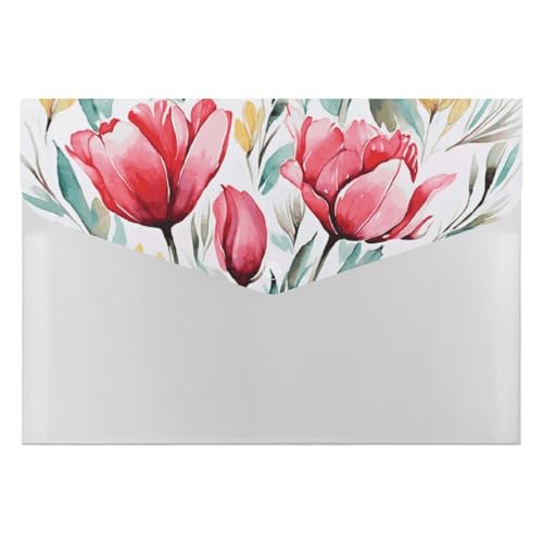 Dossier extensible trieur A4 accordéon 6 poches organiseur de document floral bureau