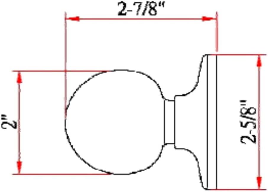Design House 791616 Ball Dummy Door Knob Oil Rubbed Bronze