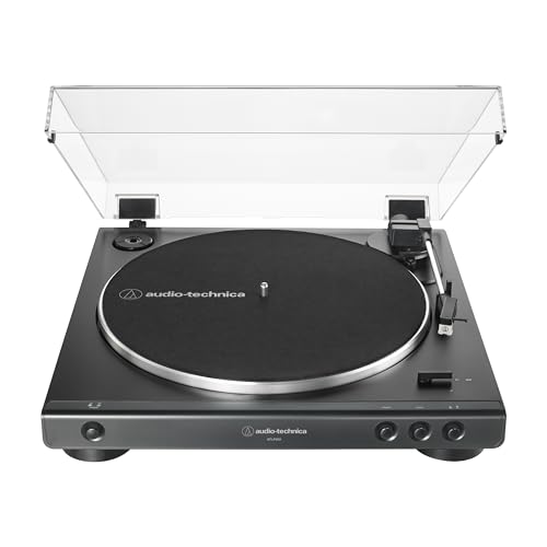 Audio-Technica AT-LP60X-BK Fully Automatic Belt-Drive Stereo Turntable, Black, Hi-Fi, 2 Speed, Dust Cover, Anti-Resonance, Die-Cast Aluminum Platter by Audio-Technica - Image 2