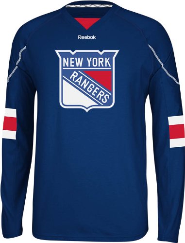 NHL New York Rangers Men's Edge Long Sleeve Jersey Tee