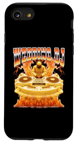Boda DJ Discjockey Disco Jockey Tocadiscos 90s Bootleg Carcasa para iPhone SE (2020) / 7/8