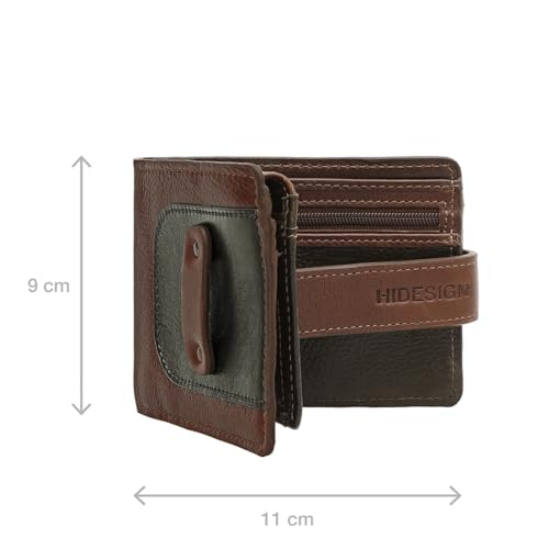 Image of Hidesign Men Tan /Olive Fort Worth W2 Casual Bi-Fold M
