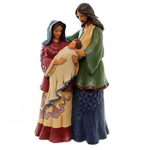 Jim Shore Heartwood Creek The Reason Jesus Mary and Joseph Stone Resin Figurine, 10”