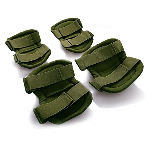 image for Bargain Crusader Military Tactical Knee Pad Elbow Pad Set Airsoft Knee
