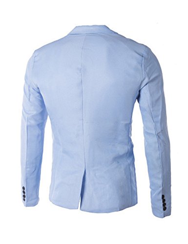 Letuwj Mens Blazer One Button Suit Coat2